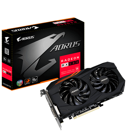 VGA Gigabyte AORUS Radeon™ RX580 8GB GDDR5 256 Bit _RX580AORUS-8GD _618S